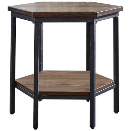 Hexagon End Table