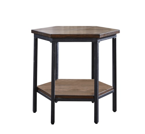 Hexagon End Table