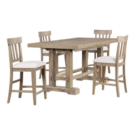 5-Piece Counter-Height Dining Set