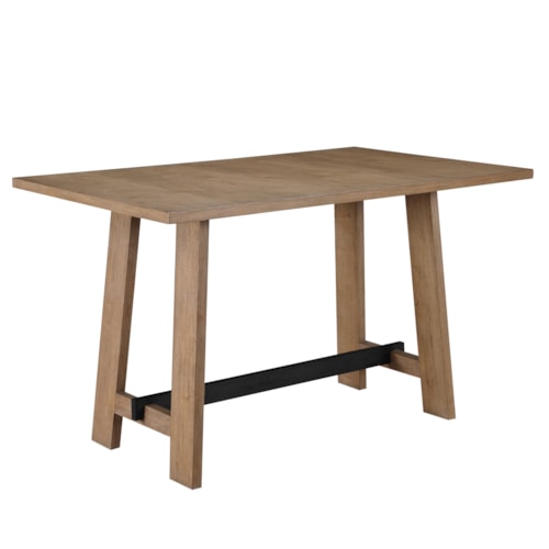 Modern Rustic 60" Rectangular Counter-Height Trestle Table