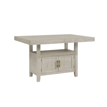 60"-80" Extension Counter Table w/Storage
