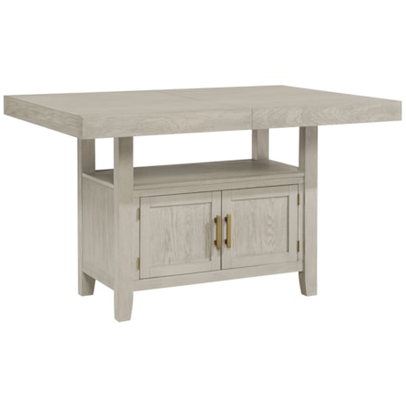 60"-80" Extension Counter Table w/Storage
