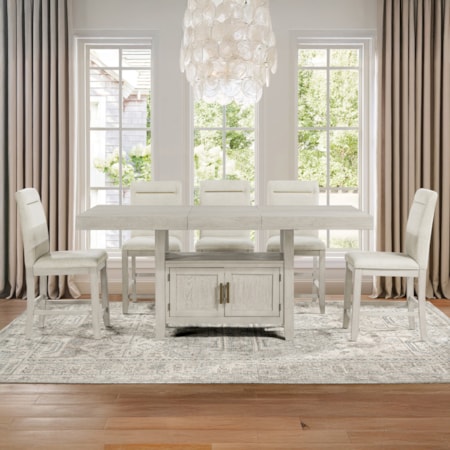 7-pc. Modern Rustic Counter Set w/Storage
