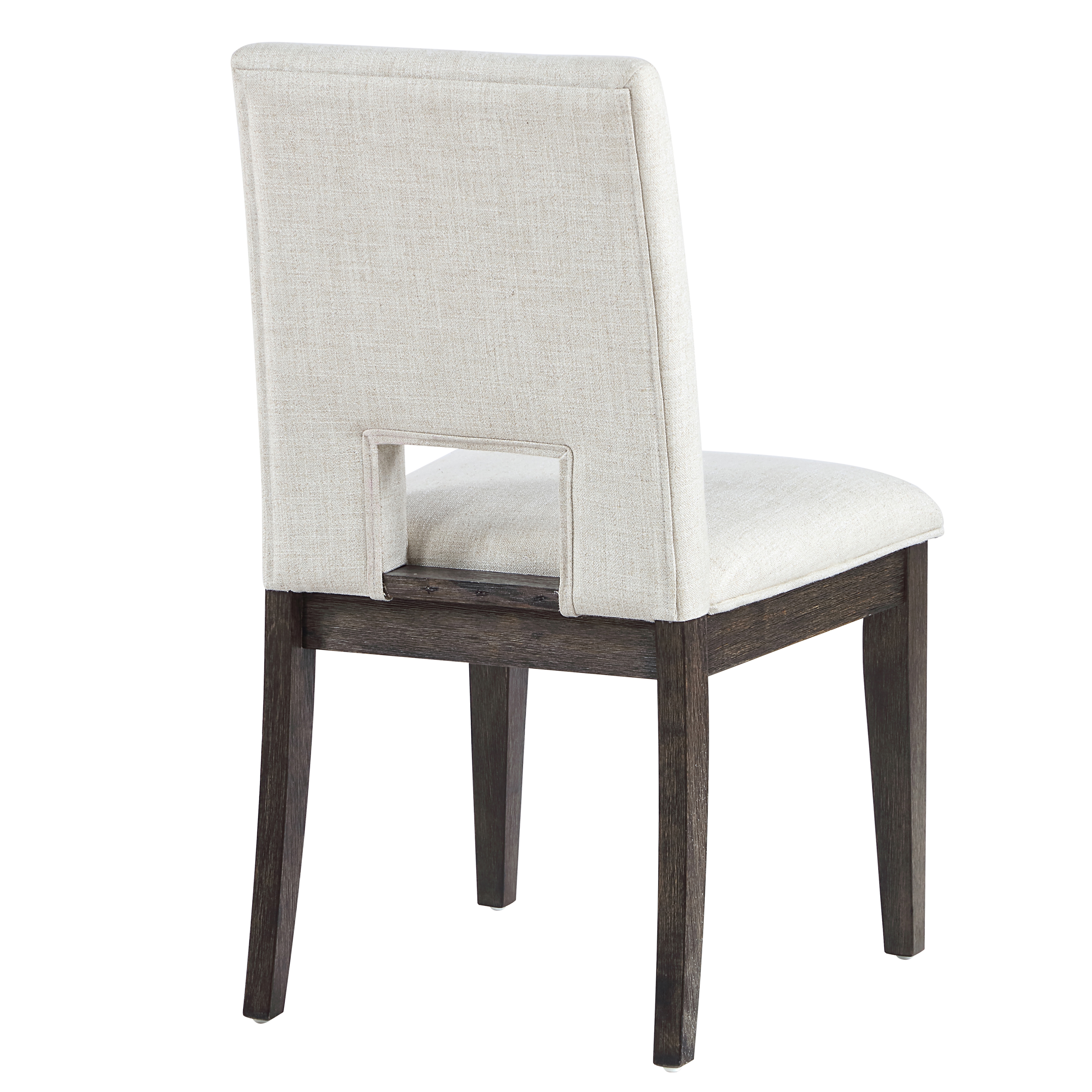 Velvet Upholstered Side Chair w/Escape Back