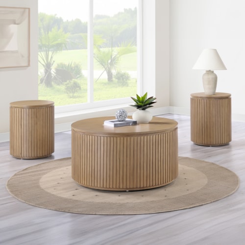 Contemporary 3-pc. Occasional Table Set
