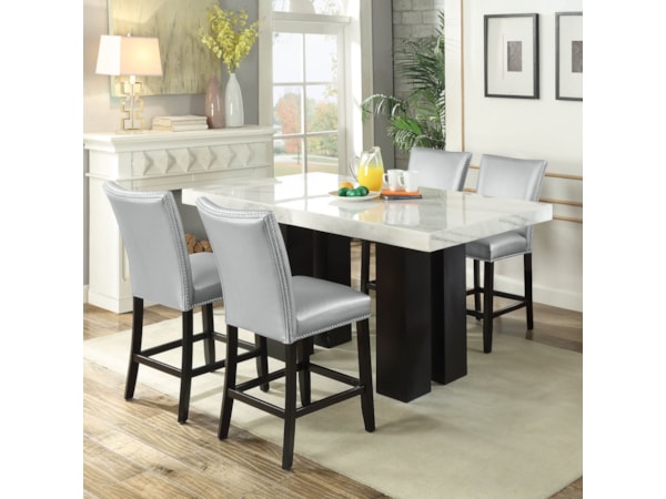 5-Piece Rectangle Counter Dining Set