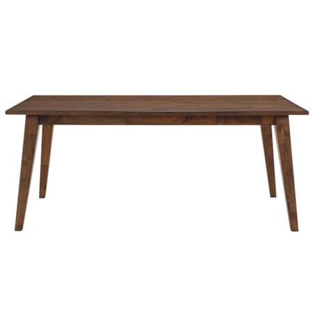 72" Wooden Dining Table w/Tapered Splay Legs