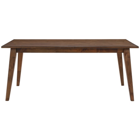 72" Wooden Dining Table w/Tapered Splay Legs