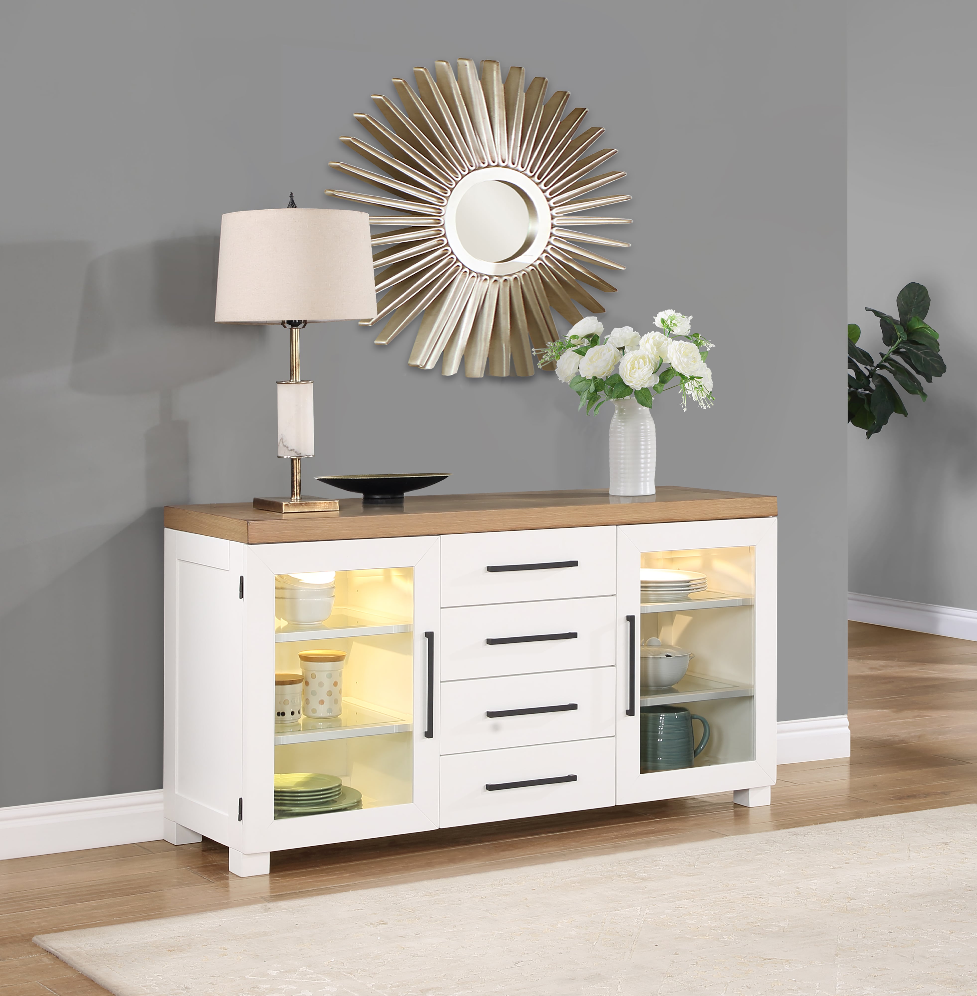 Steve Silver Magnolia Storage Server