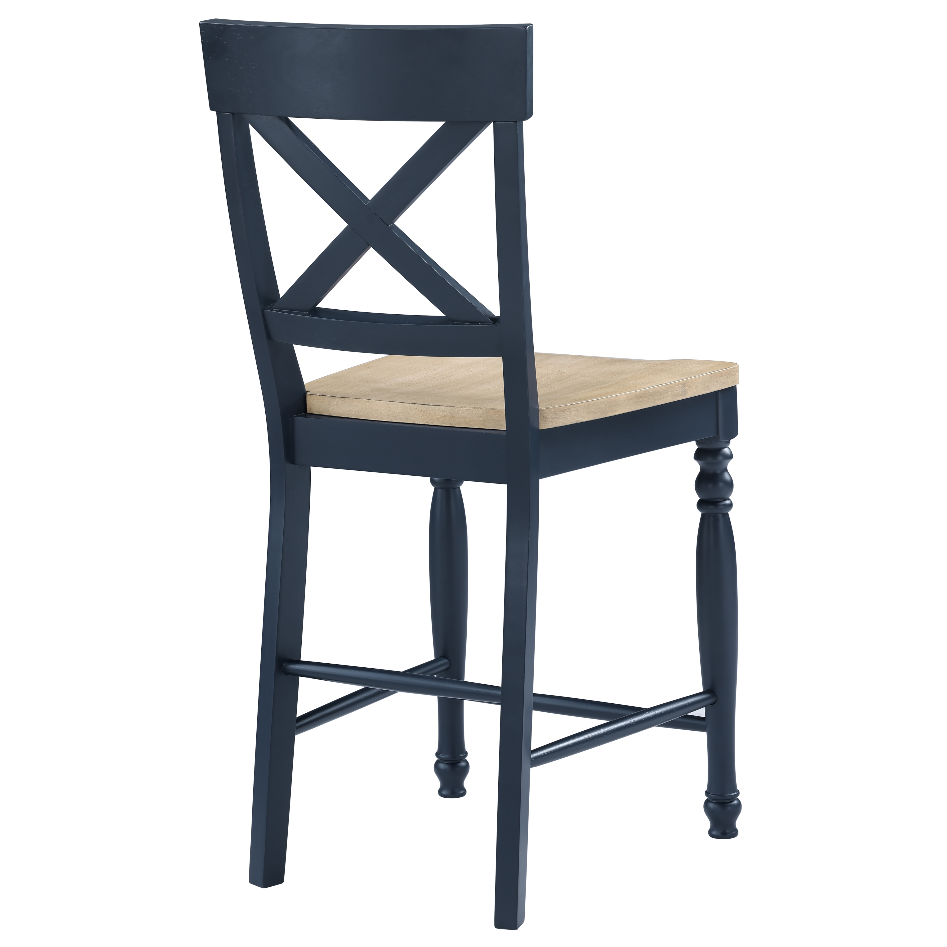 X-Back Counter Chair w/Turned Front Legs