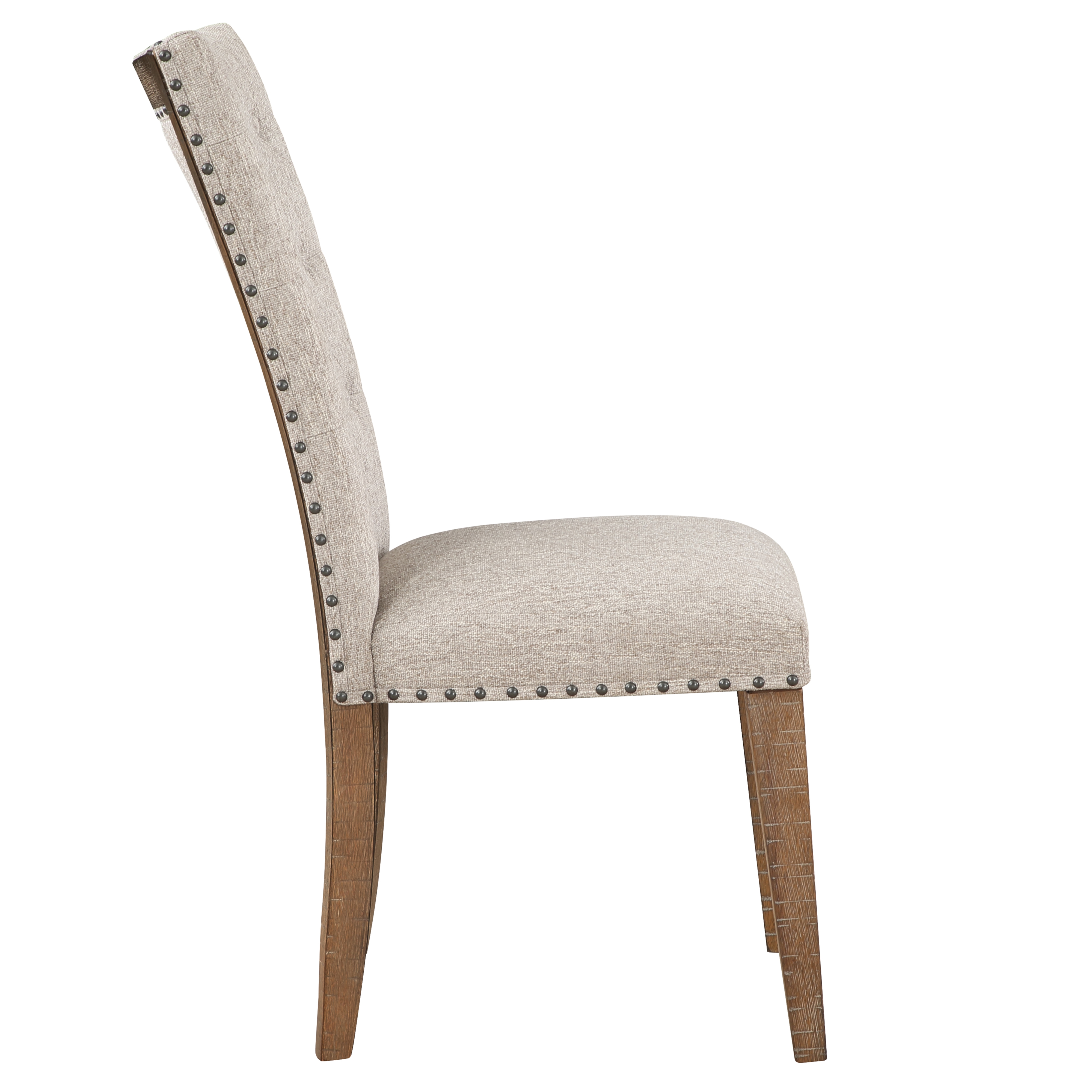 Steve Silver Riverdale Upholstered Dining Side Chair with Tufting