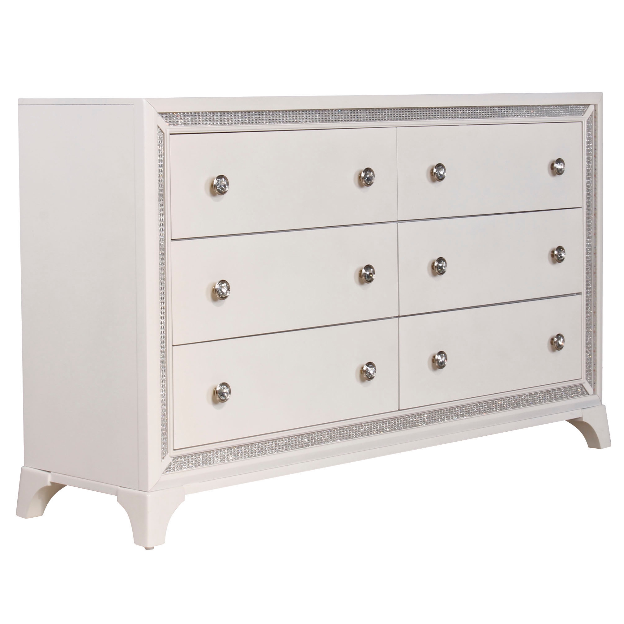 Illuminating 6-Drawer Dresser