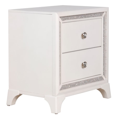 Illuminating 2-Drawer Nightstand