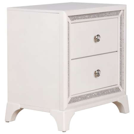 Illuminating 2-Drawer Nightstand