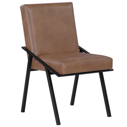Contemporary Faux-Leather Versatile Dining Side Chair