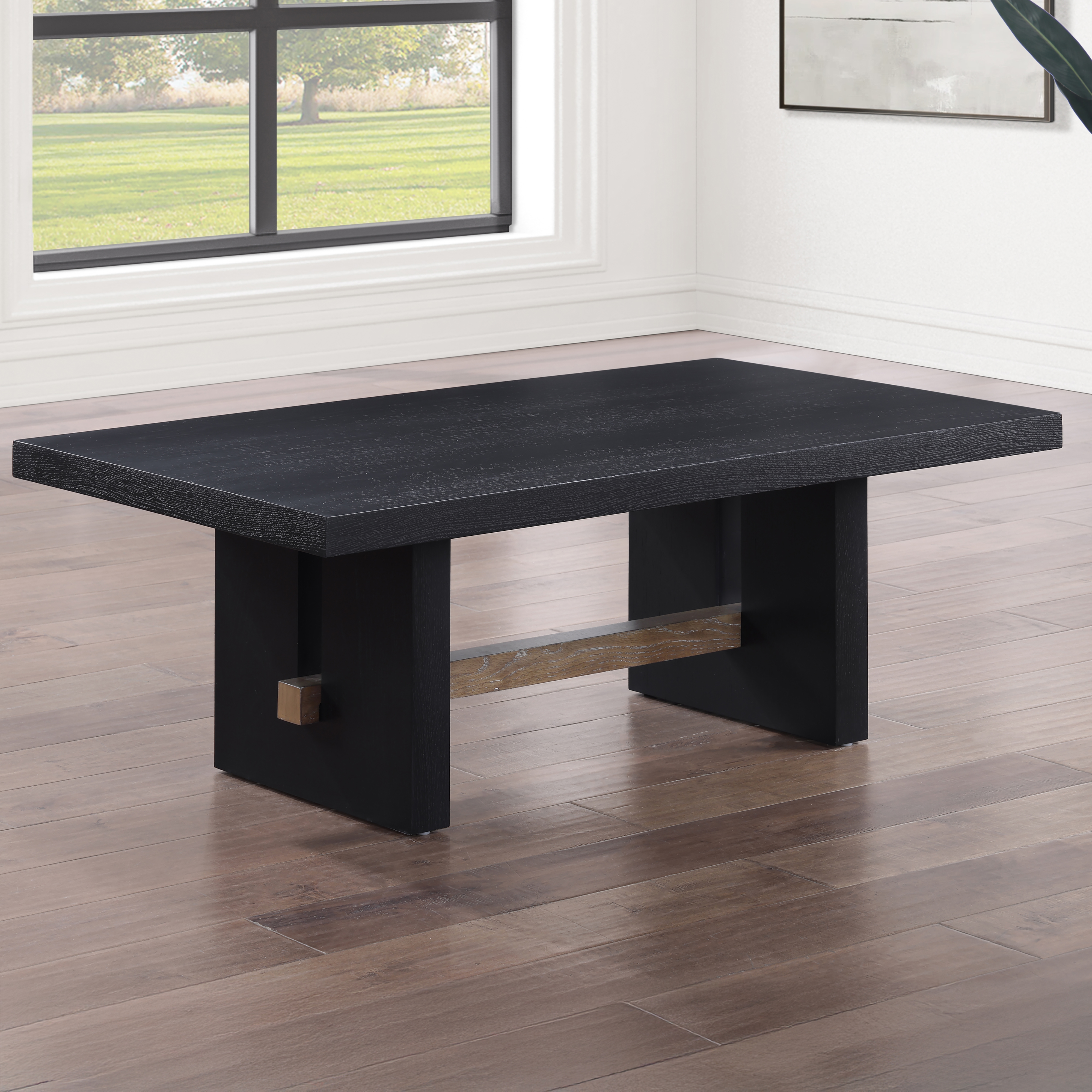 Steve Silver Aubrey 48" Trestle-Base Cocktail Table