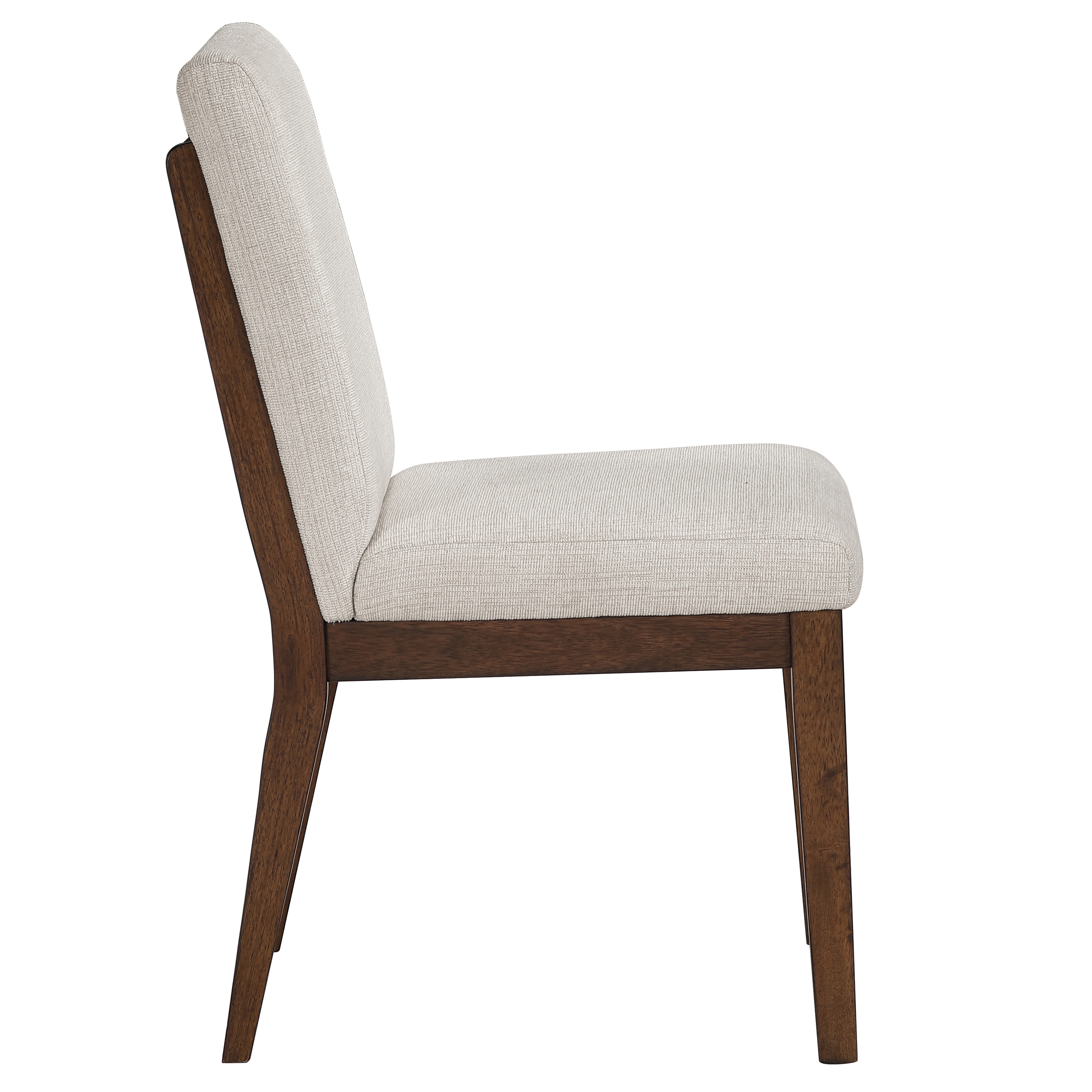 Upholstered Side Chair w/Wood-Trim Back