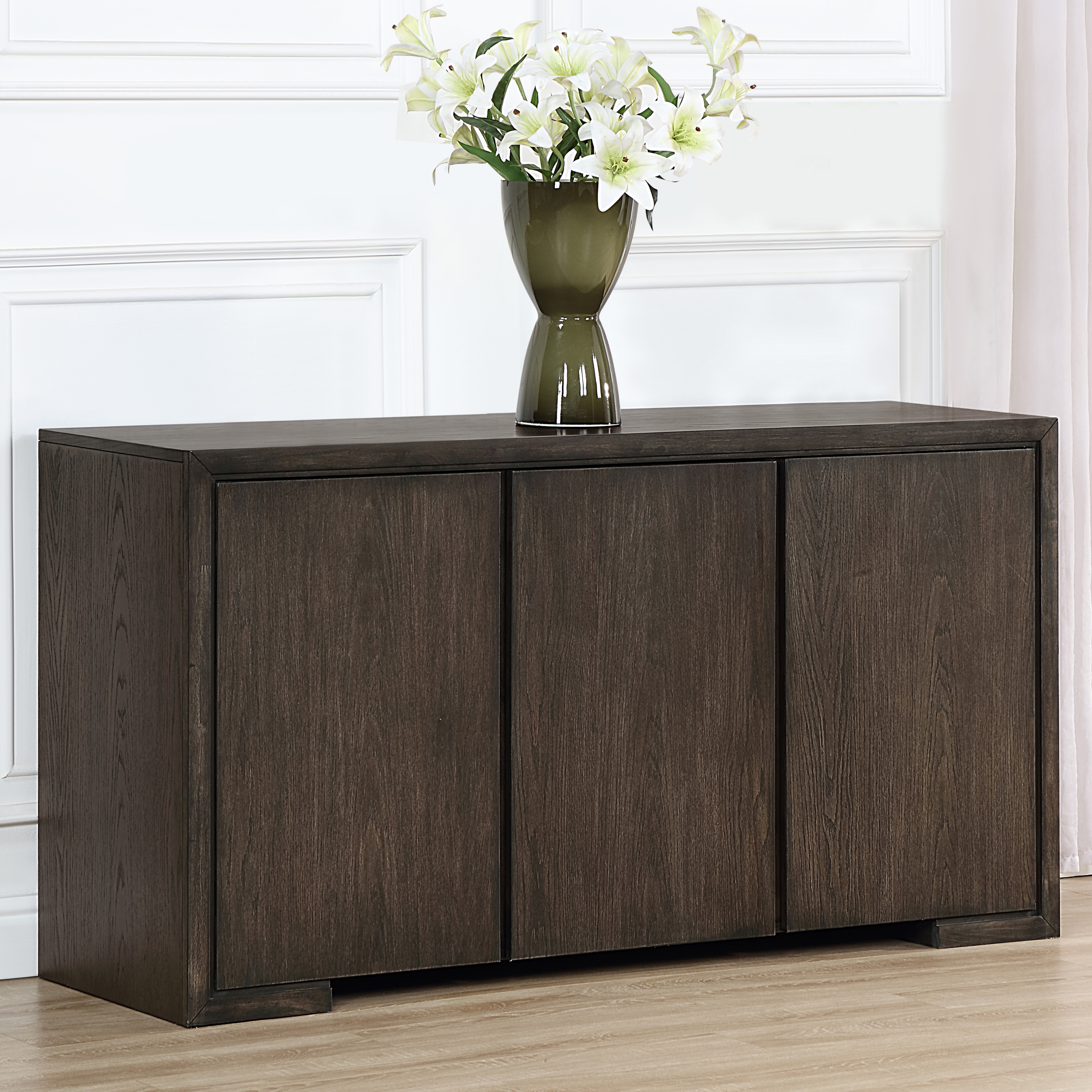 3-Door Server w/Adjustable Shelves