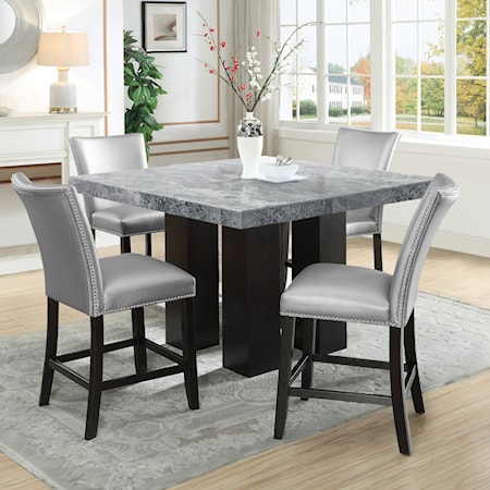 Square 5-Piece Counter Height Dining Set