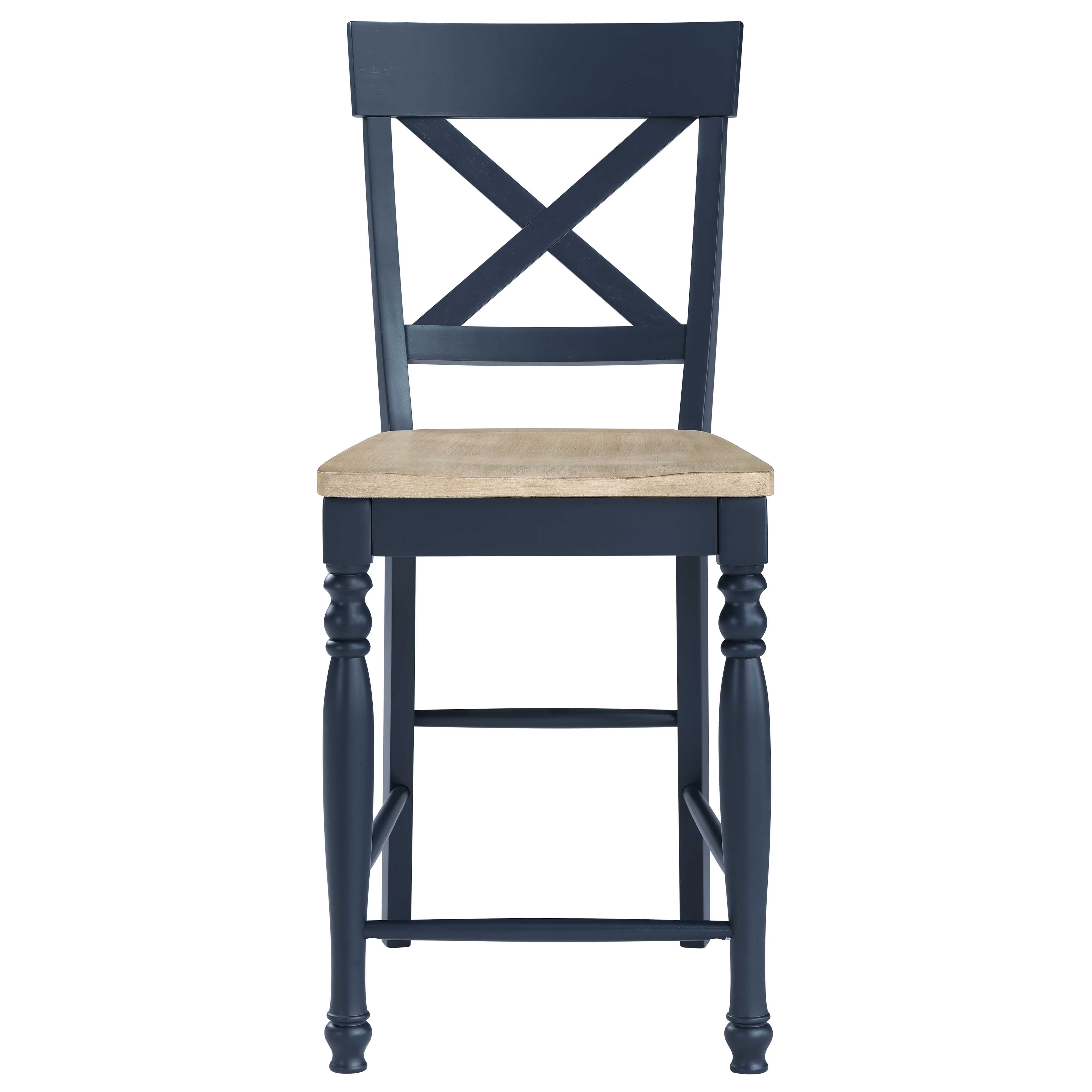 X-Back Counter Chair w/Turned Front Legs