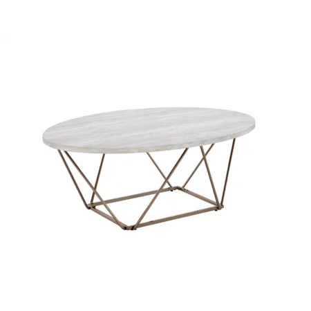 Rowyn Contemporary Faux Marble Top Cocktail Table