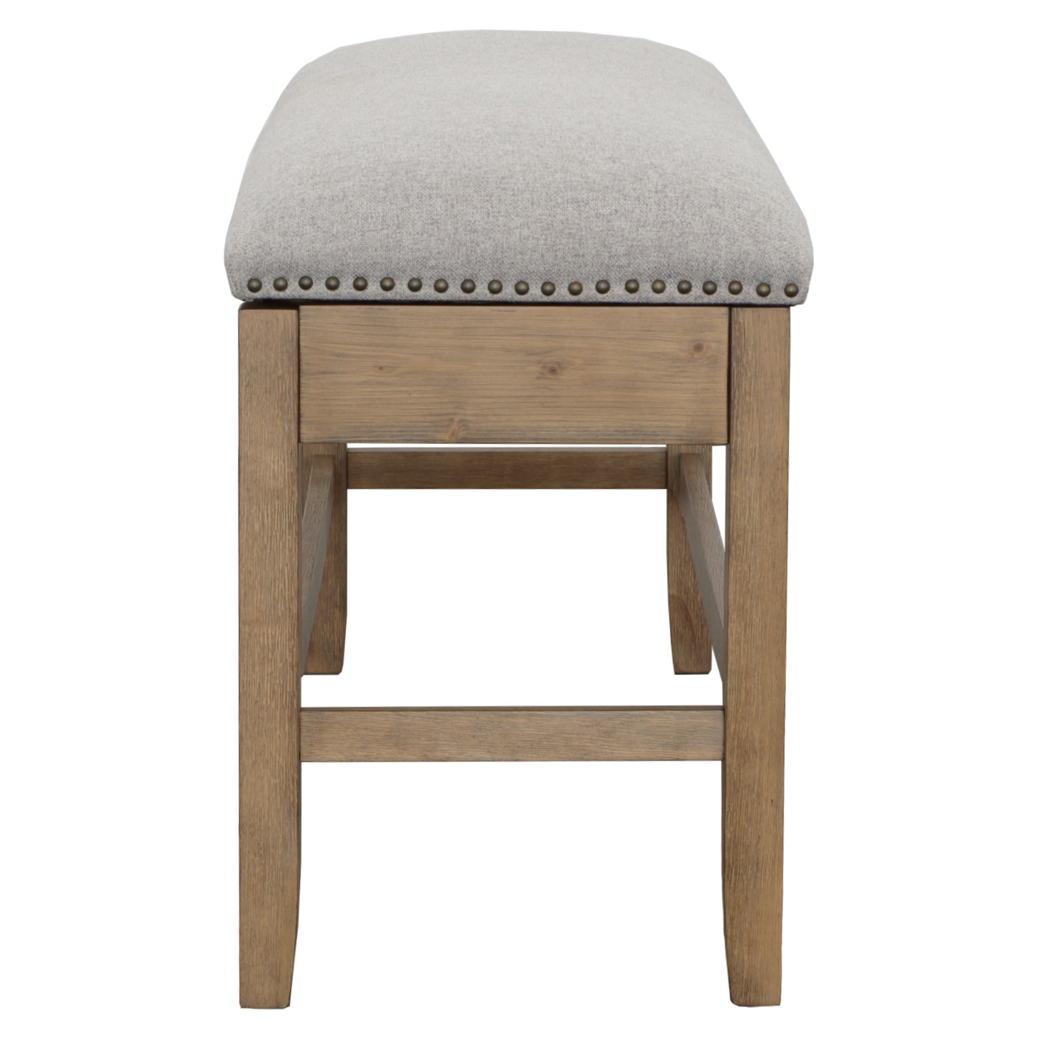 Upholstered Counter-Height Storage Bench