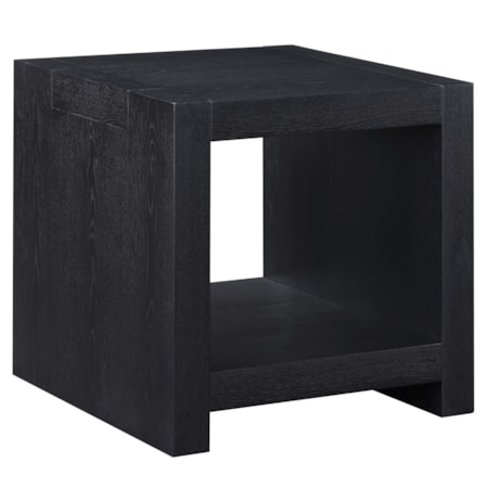 24" Square Open-Shelf Side Table