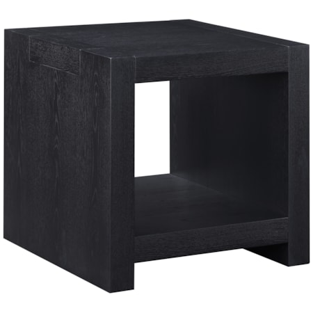 24" Square Open-Shelf Side Table