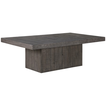 55" Rectangular Pedestal Coffee Table