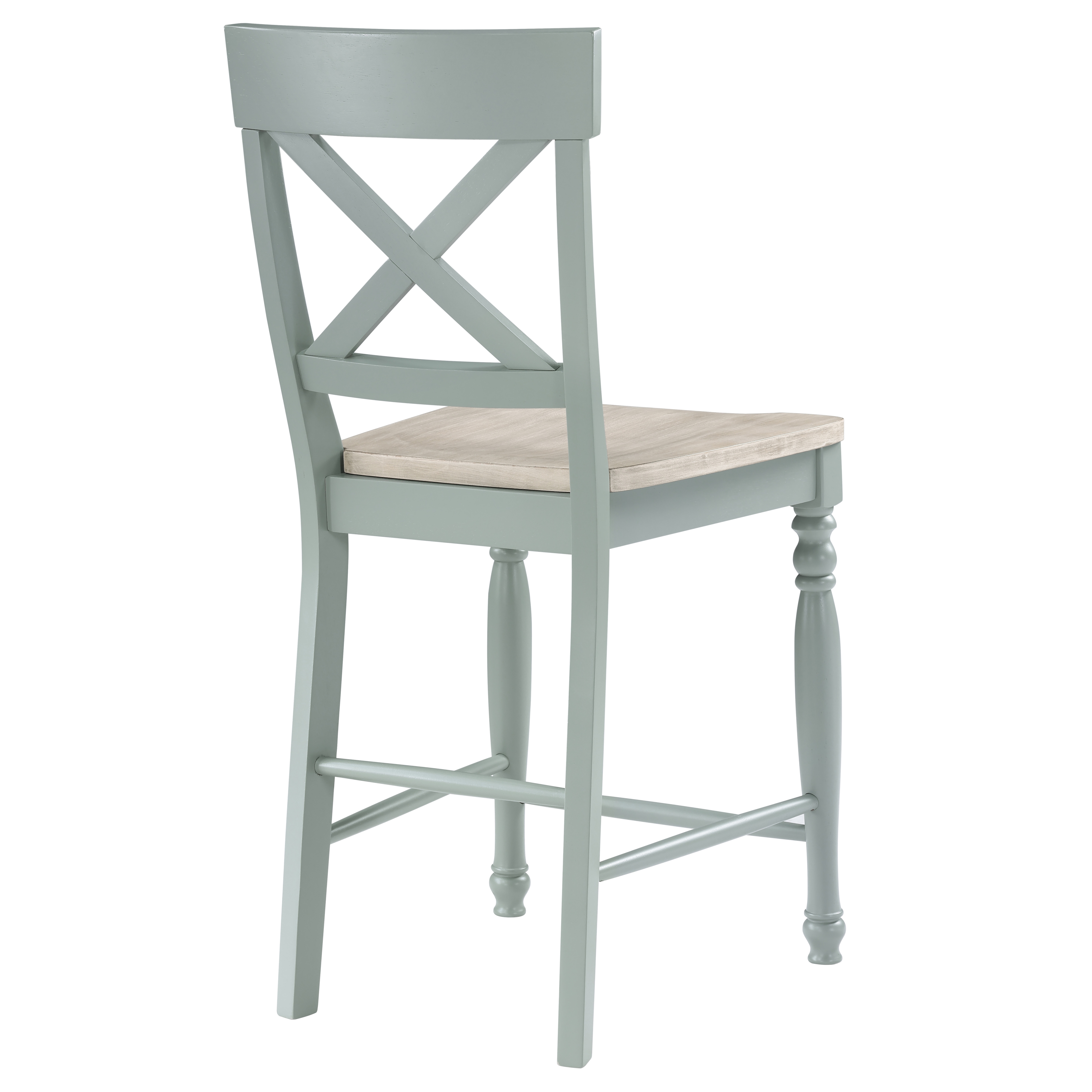 X-Back Counter Chair w/Turned Front Legs