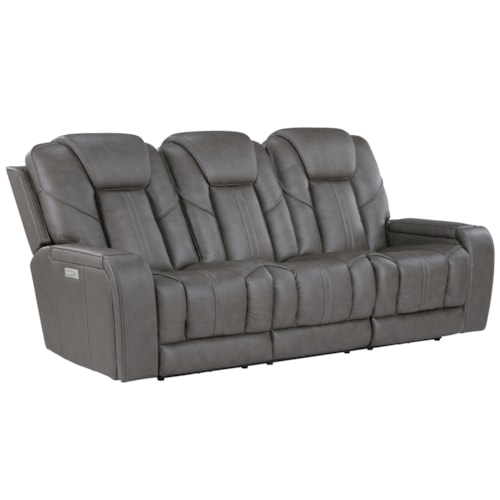 Contemporary Triple-Power Sofa w/Built-In Speakers