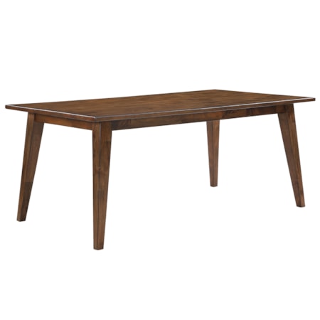 72" Wooden Dining Table w/Tapered Splay Legs