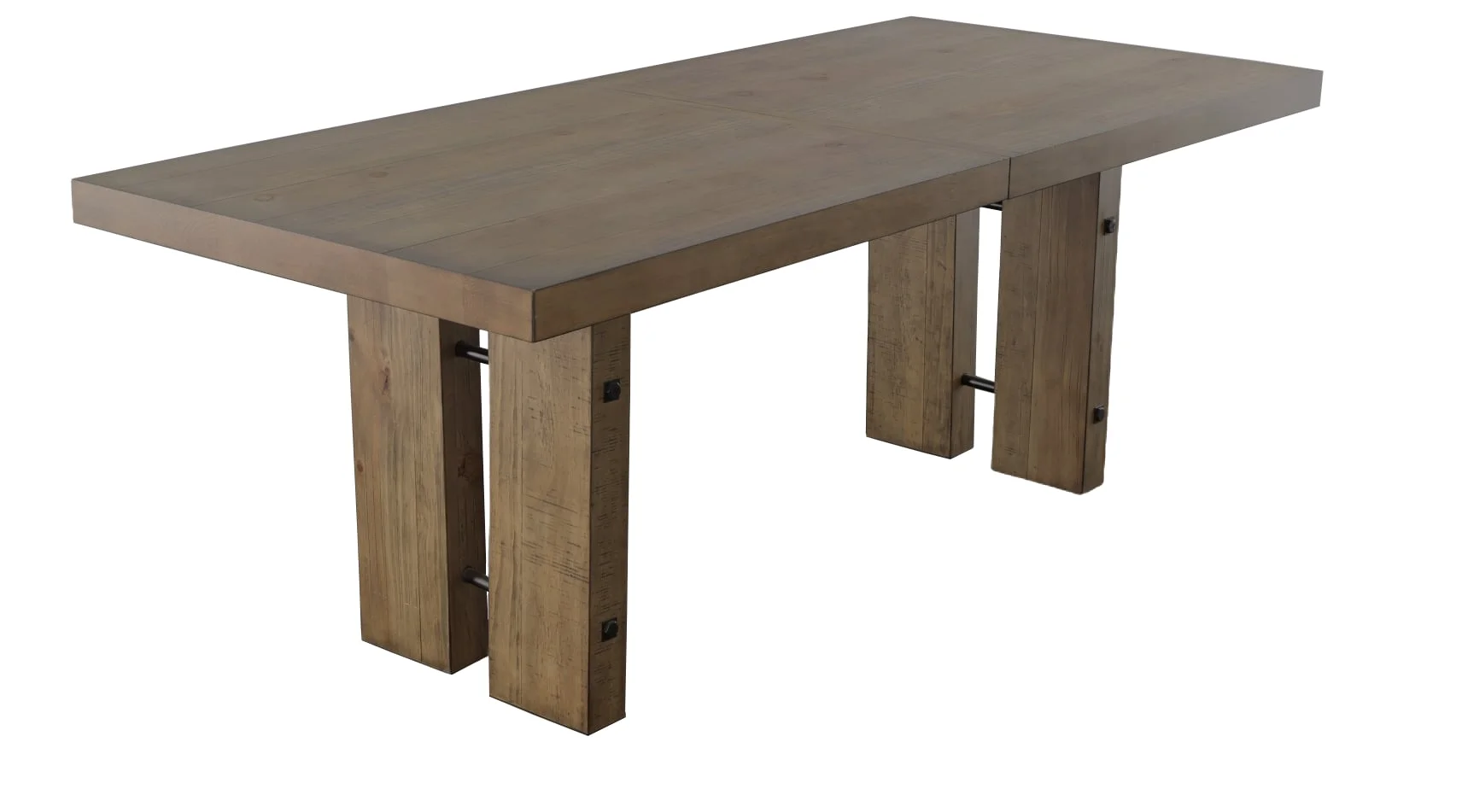 Atmore ATM500-TB-D1PC Rustic Dining Table with 16 inch Leaf | Stoney ...