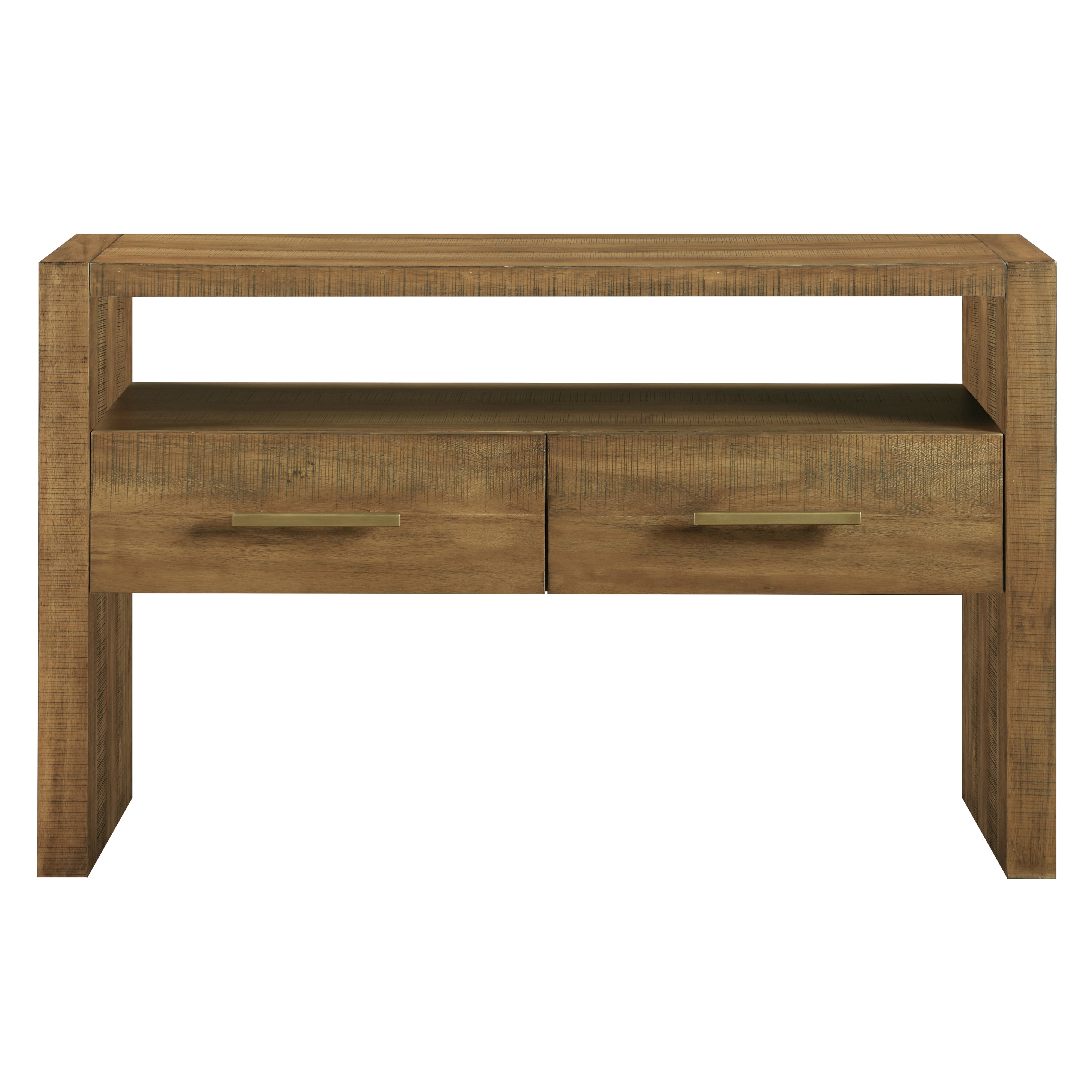 Steve Silver Garland Modern Rustic Wood-Top Sofa Table w/Drawers