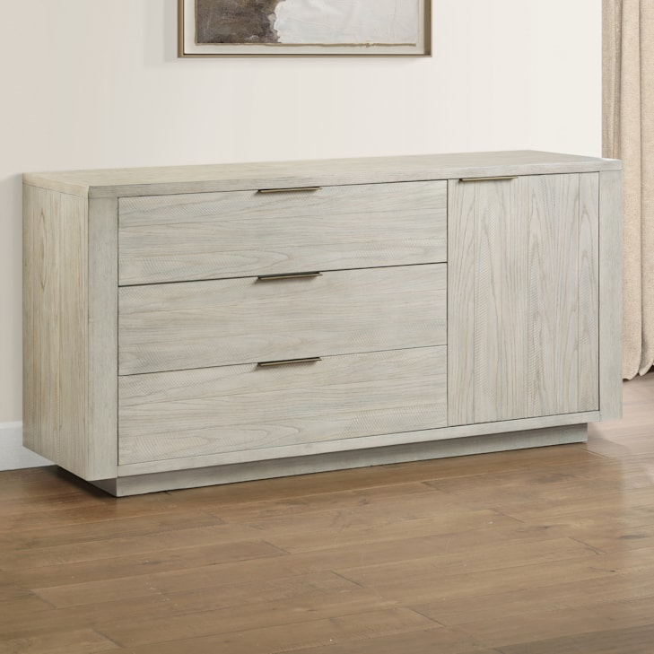 Steve Silver Garland GA500TSV Modern Plinth-Base Server with Three Deep ...