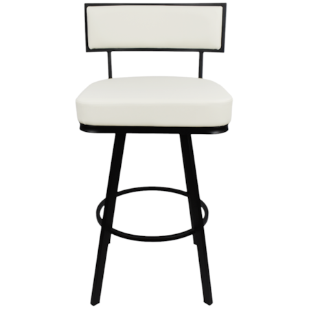 Upholstered Bar Chair w/360-Degree Swivel