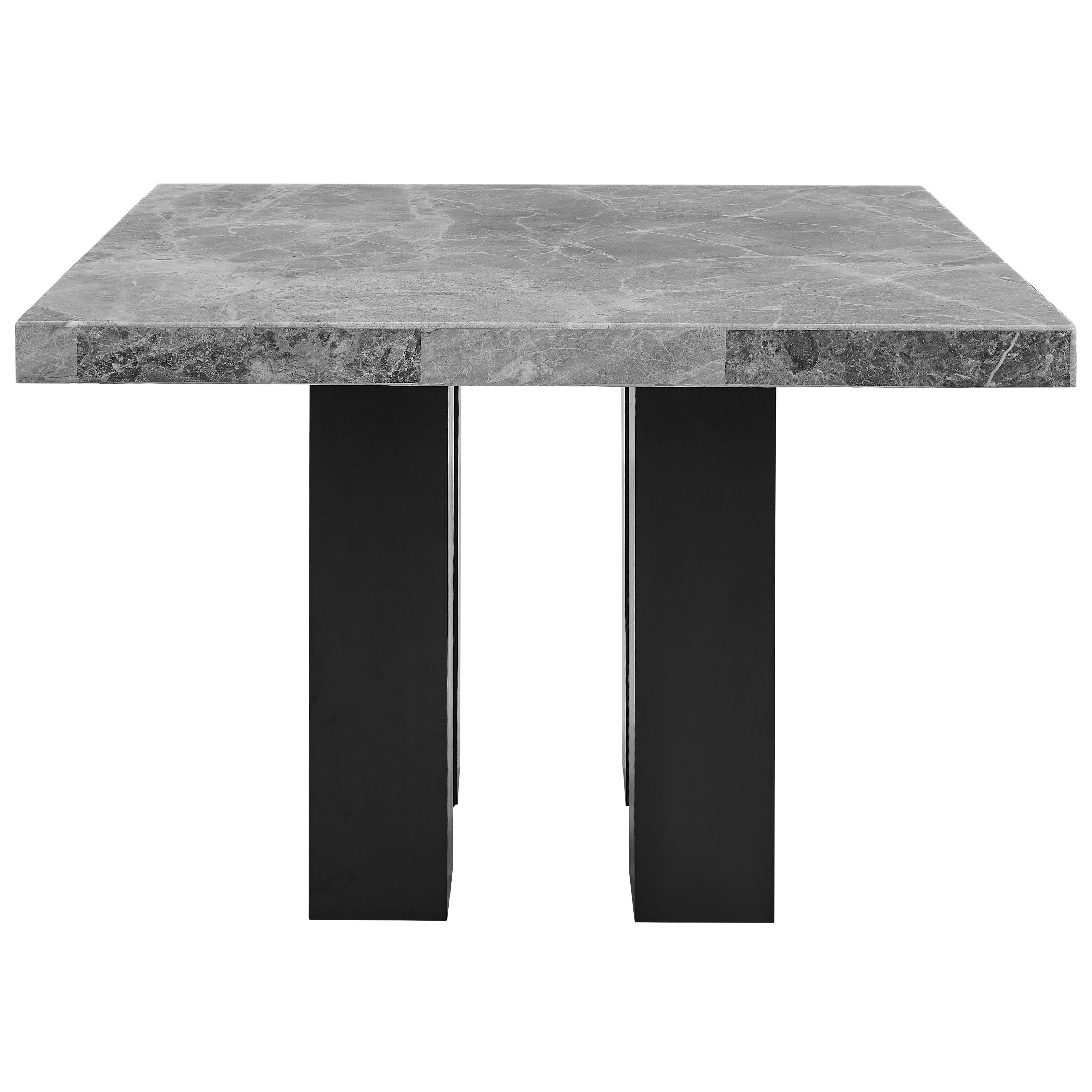 Square 5-Pc Counter Dining Set w/Black Chair