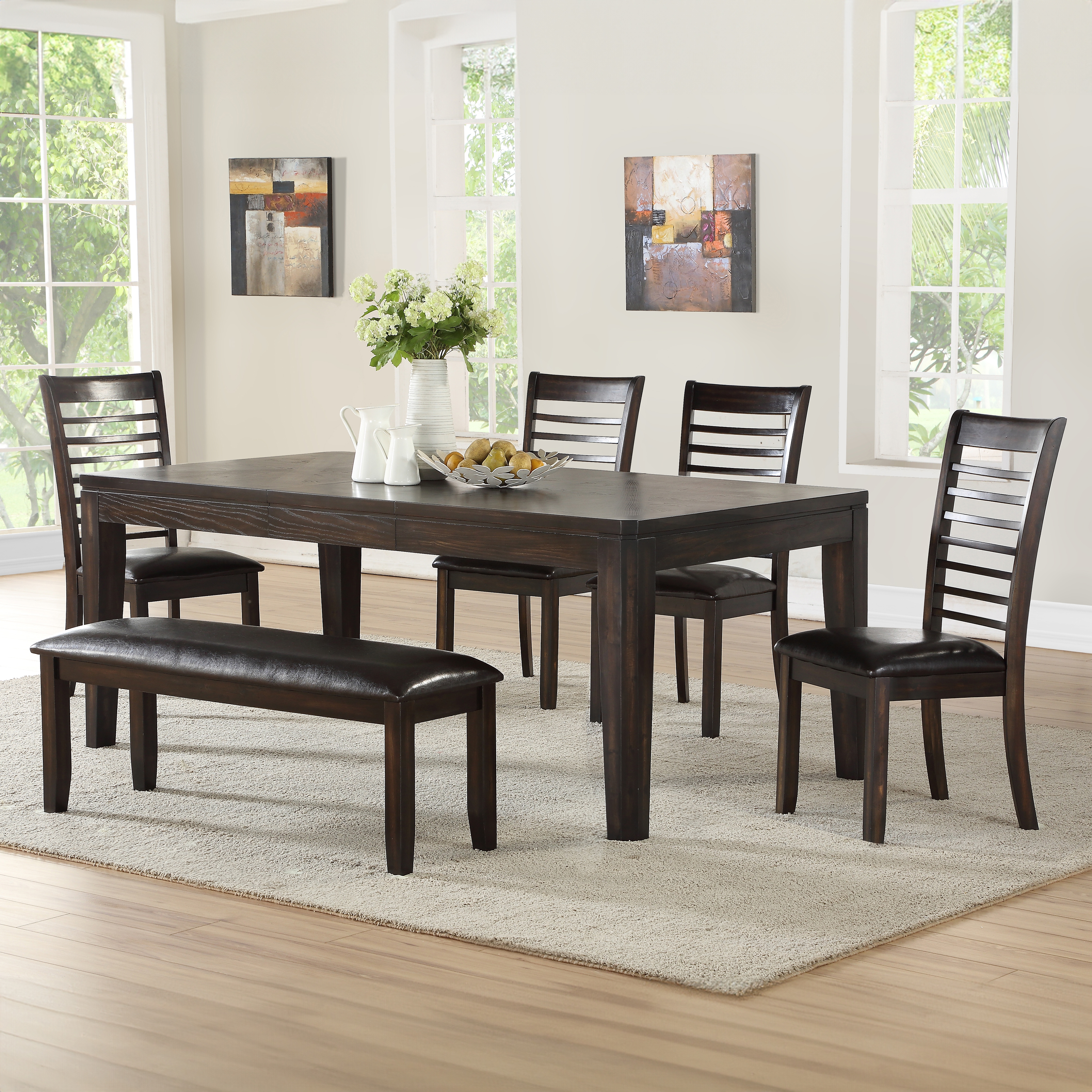 Ally 6Pc Dining Set Charcoal