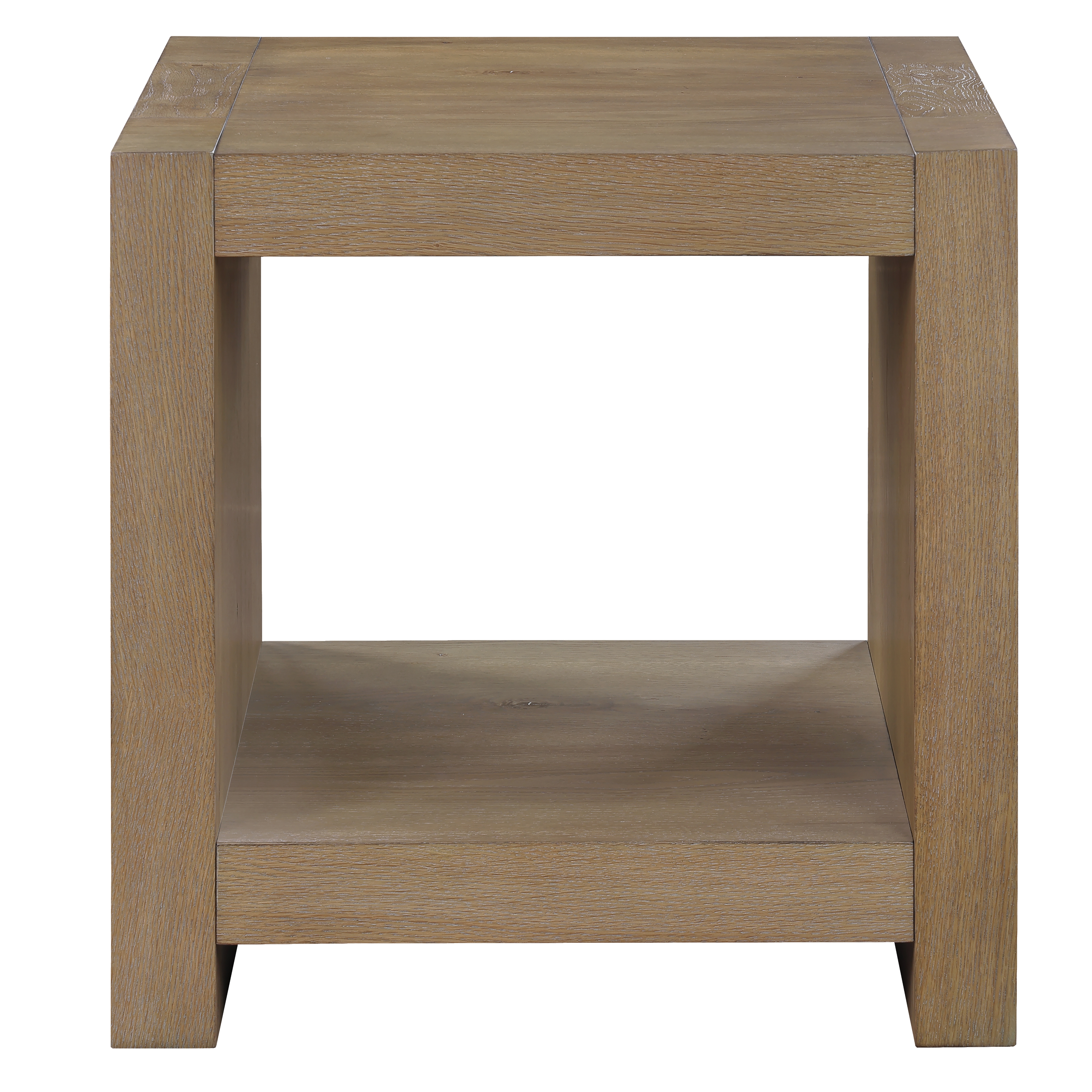 24" Square Open-Shelf Side Table