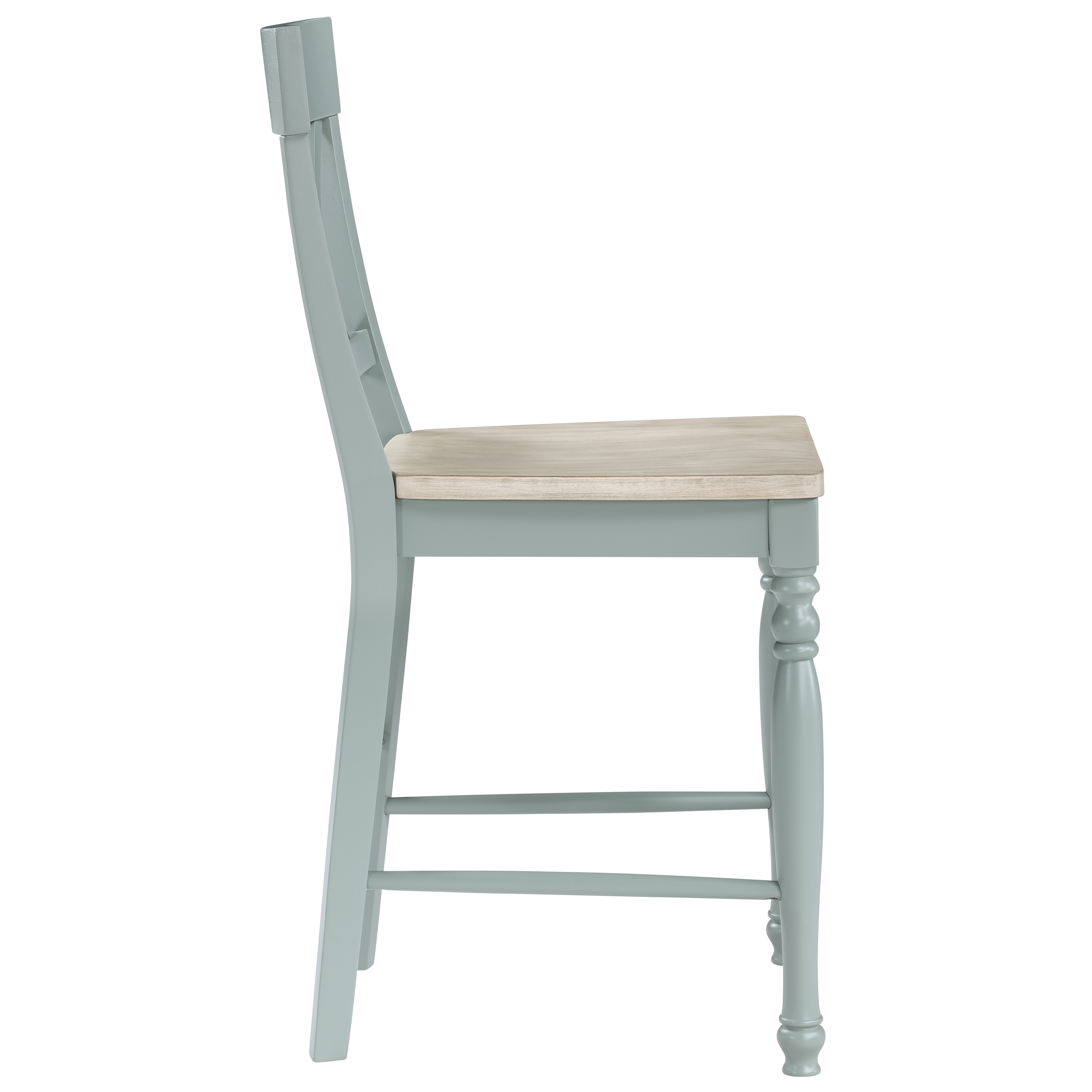 X-Back Counter Chair w/Turned Front Legs