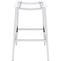 Contemporary Backless Bar Stool with Acrylic Seat