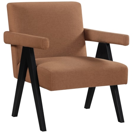 HELLA DARK BROWN ACCENT CHAIR |