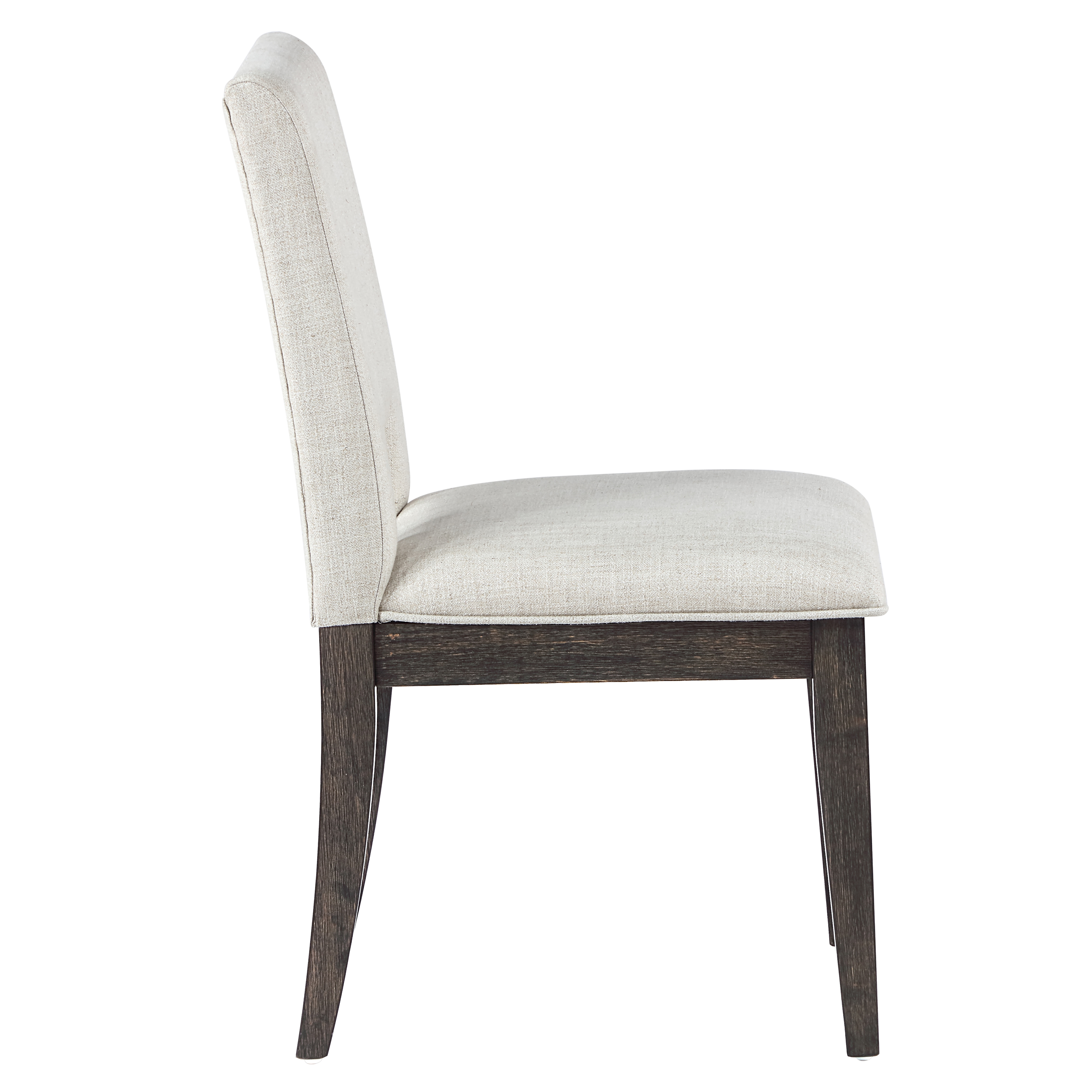 Velvet Upholstered Side Chair w/Escape Back