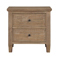 Riverdale Rustic 2-Drawer Nightstand