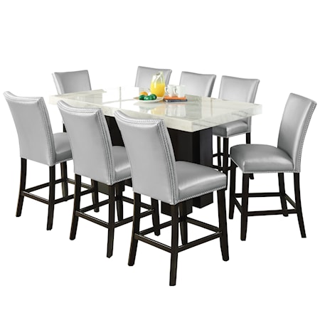 9-Piece Rectangle Counter Height Dining Set