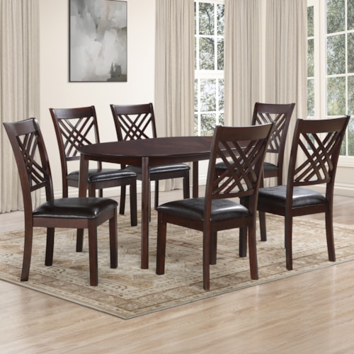 Adrian Oval Table - 7Pcs Set (T+6S)