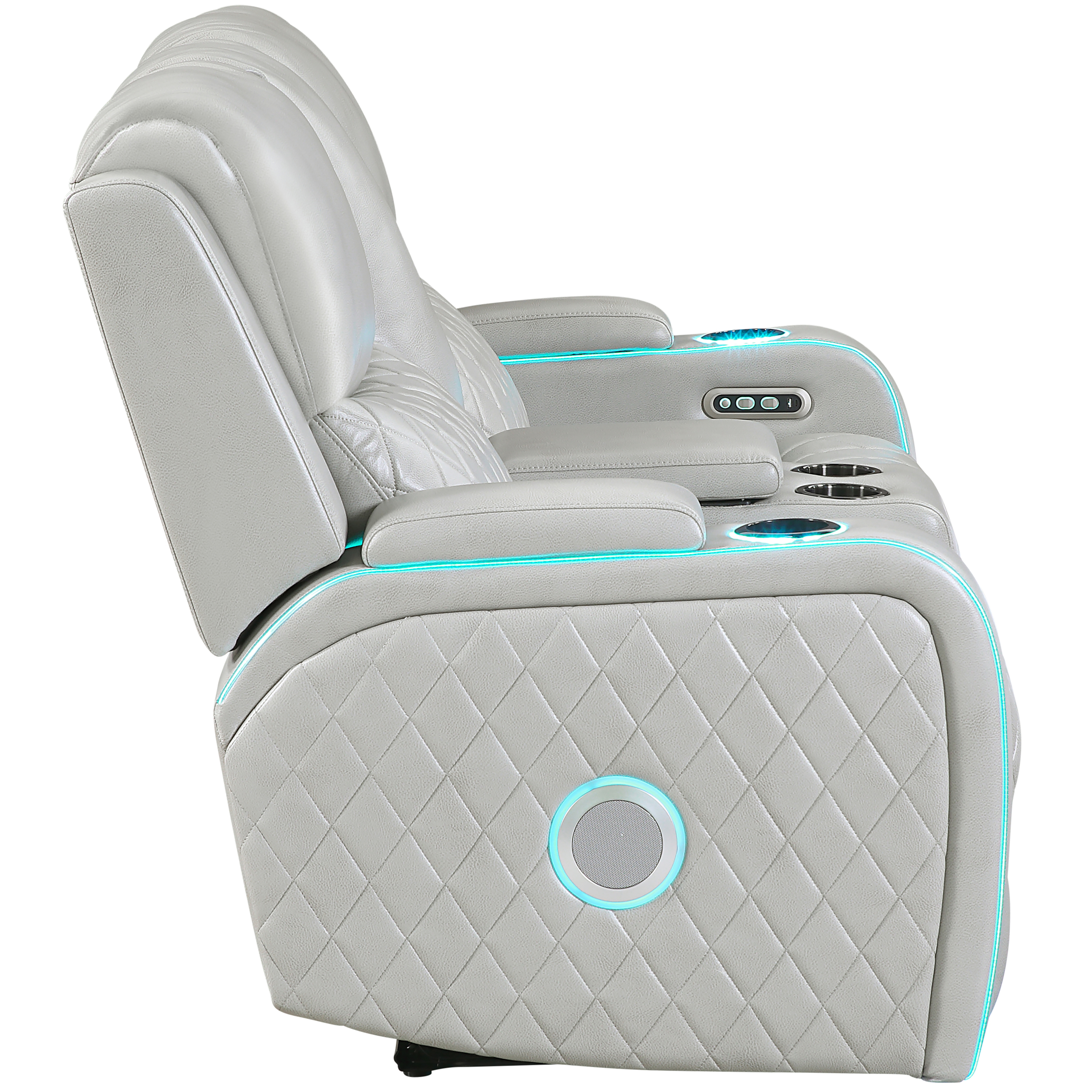 Power-Reclining Console Loveseat w/Speakers