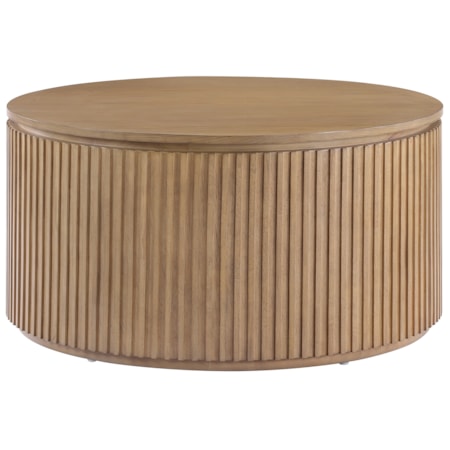 36" Round Coffee Table w/Casters