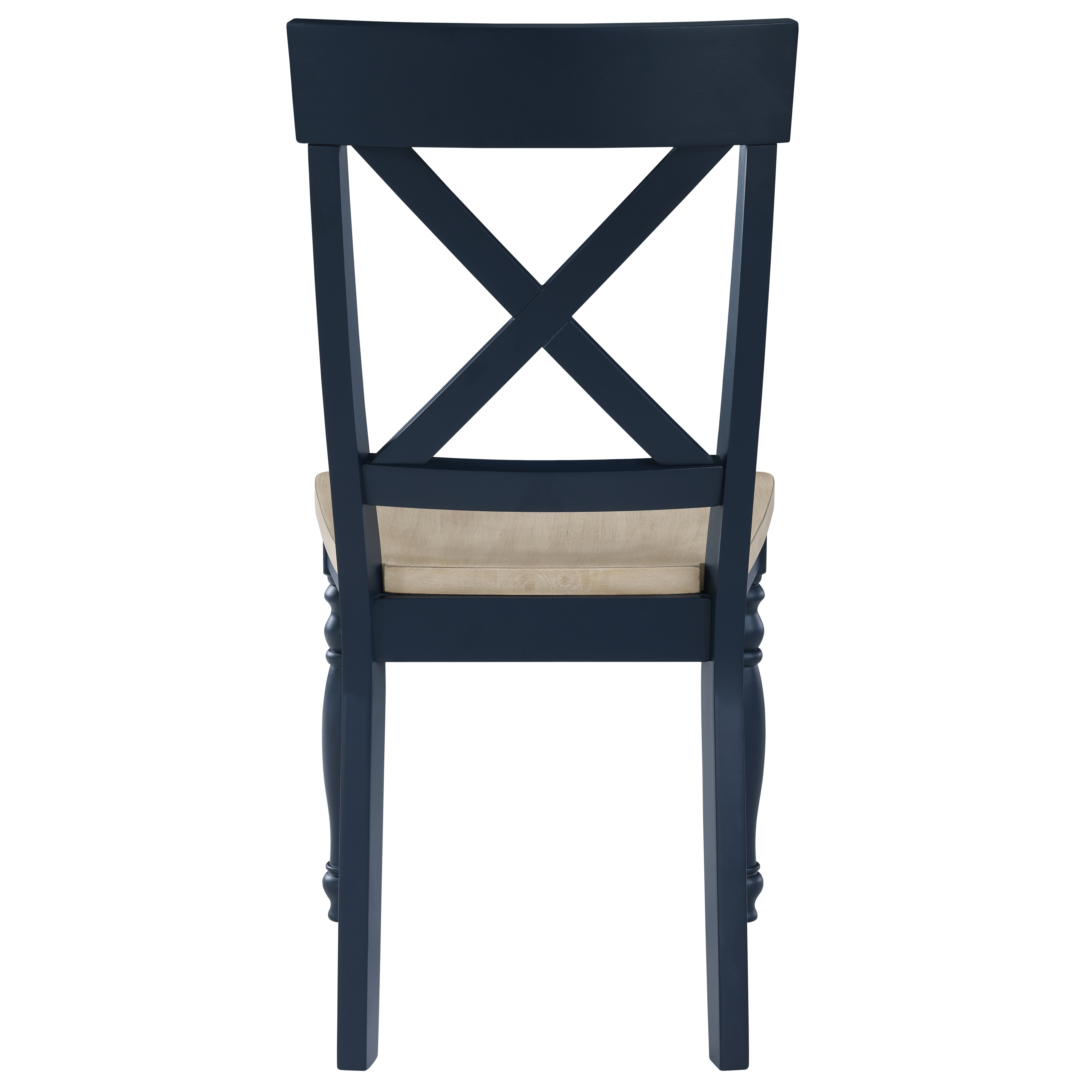 X-Back Side Chair w/Turned Front Legs