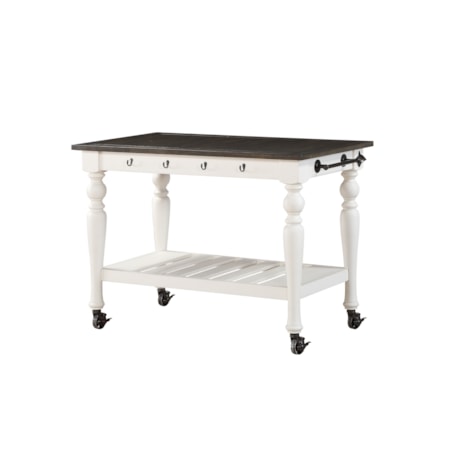 Two Tone Kitchen Cart